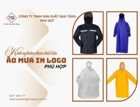 KINH NGHIỆM CHỌN CHẤT LIỆU ÁO MƯA IN LOGO PHÙ HỢP VỚI NHU CẦU