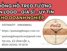 ĐỒNG HỒ TREO TƯỜNG IN LOGO GIÁ SỈ CHO CÁC DOANH NGHIỆP