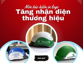 NÓN BẢO HIỂM IN LOGO TĂNG NHẬN DIỆN THƯƠNG HIỆU