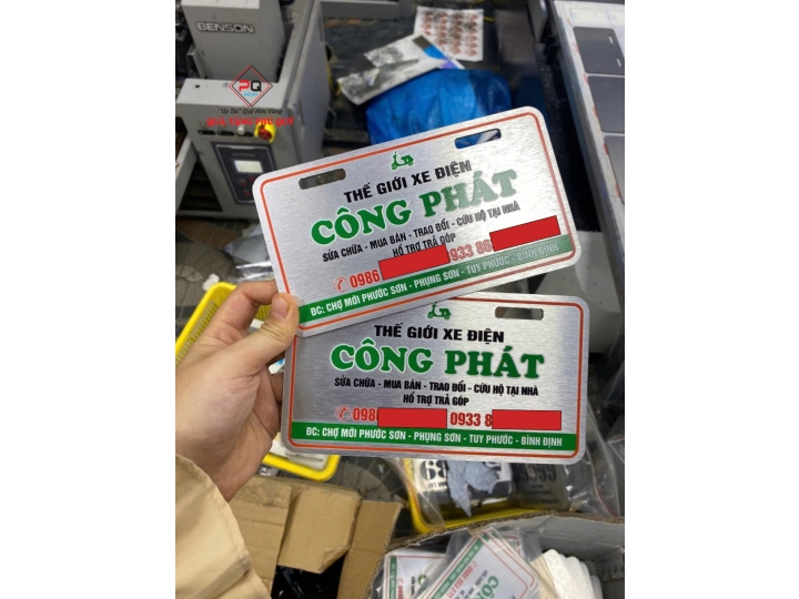 BIỂN SỐ XE ĐIỆN THEO YÊU CẦU 