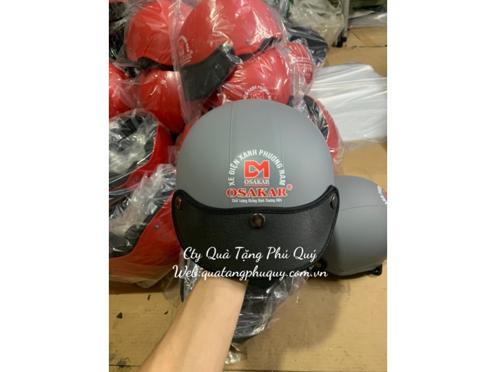  IN NÓN BẢO HIỂM XE ĐIỆN OSAKAR - GIÁ RẺ - CTY QUÀ TẶNG PHÚ QUÝ