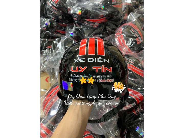  IN NÓN BẢO HIỂM XE ĐIỆN OSAKAR - GIÁ RẺ - CTY QUÀ TẶNG PHÚ QUÝ