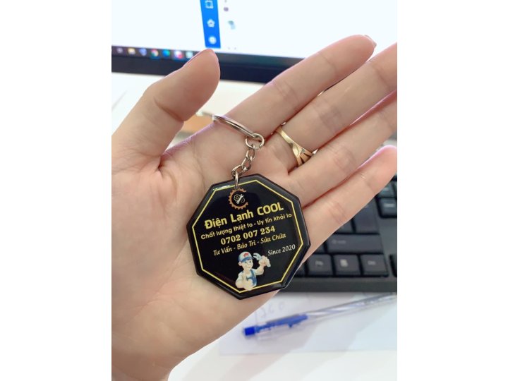 MÓC KHÓA HÌNH TRÒN, ĐA DẠNG MẪU MÃ