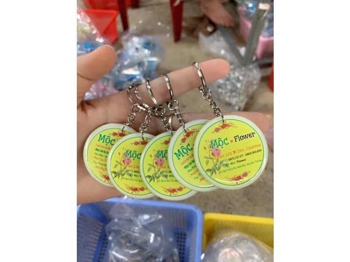 MÓC KHÓA HÌNH TRÒN, ĐA DẠNG MẪU MÃ
