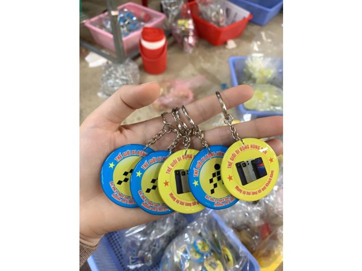 MÓC KHÓA HÌNH TRÒN, ĐA DẠNG MẪU MÃ
