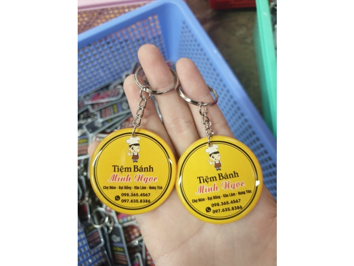 MÓC KHÓA HÌNH TRÒN, ĐA DẠNG MẪU MÃ
