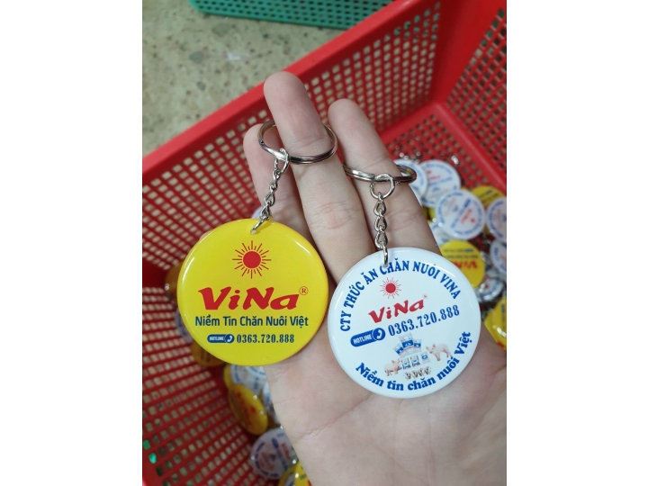 MÓC KHÓA HÌNH TRÒN, ĐA DẠNG MẪU MÃ